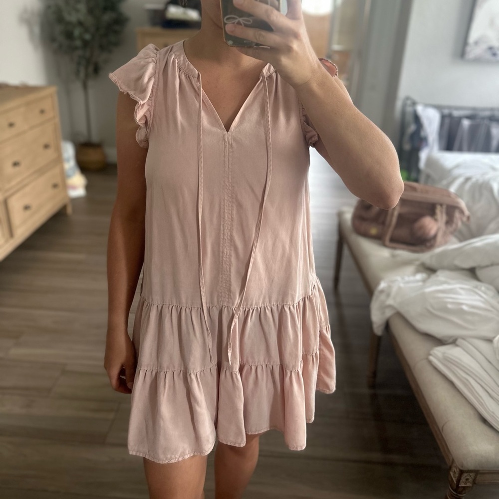 Pink Ruffled women’s Dress